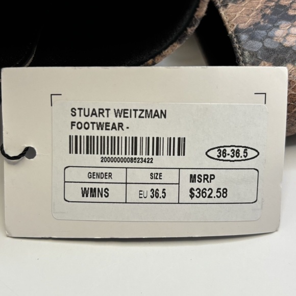 Stuart Weitzman Snakeskin Leather Bootie - Picture 7 of 7